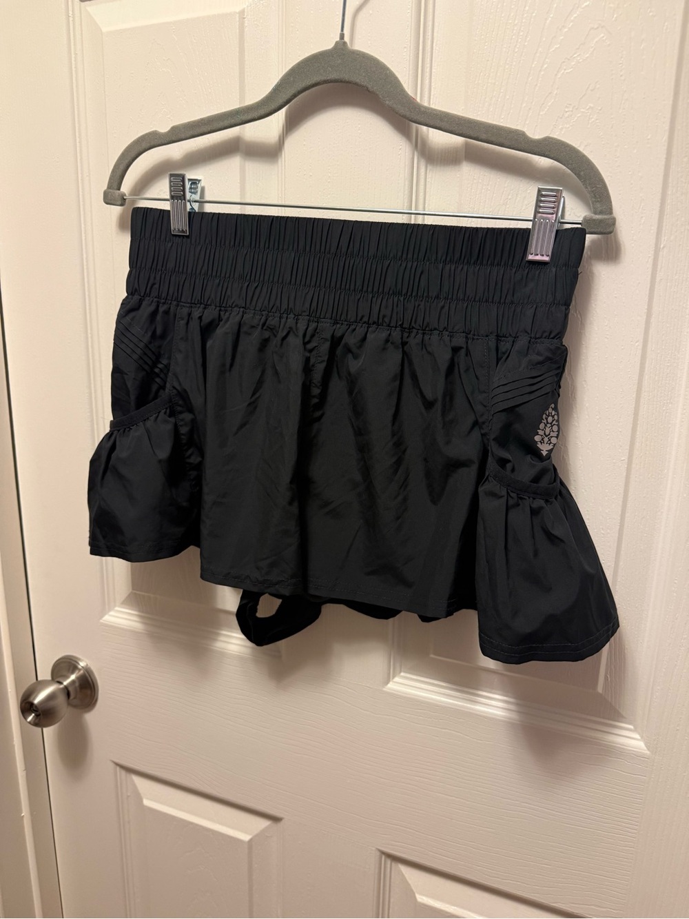 Free People Black Athletic Skort with Built-In Shorts
